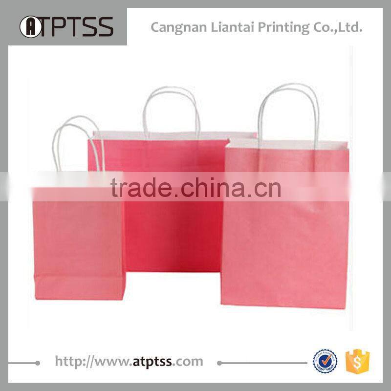 New reusable Craft paper bag with customized sizes and designs and colors