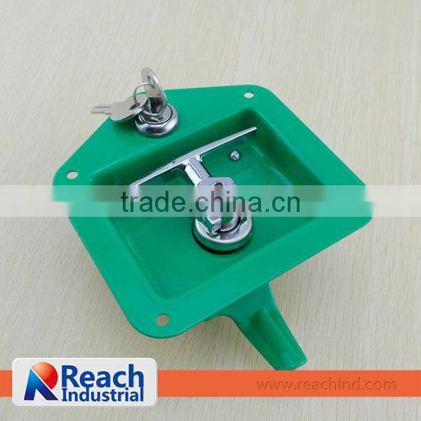 Heavy-duty Truck T Handle Toolbox Lock with Green Powder Coating