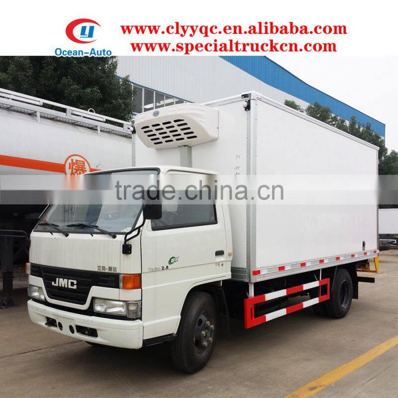 JMC small refrigeration unit 3 TON refrigerator freezer truck for sale