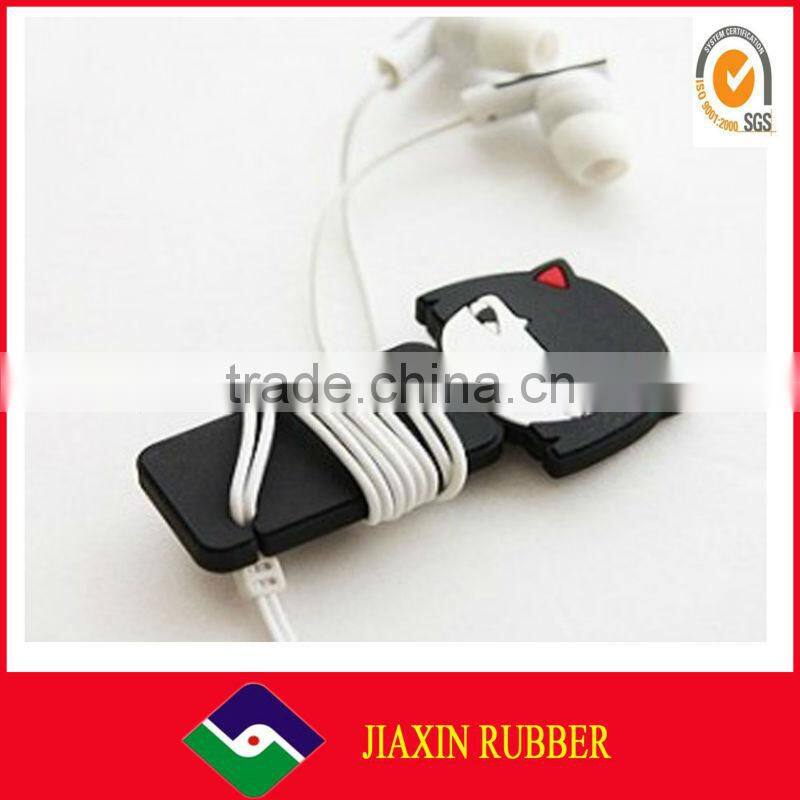 Hot promotional gifts earphone manufacturers Silicone cable holder