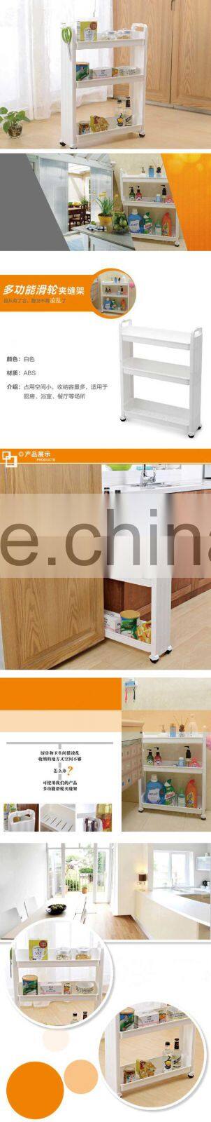 removable corner storage rack with wheels-2 layers