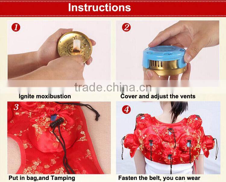 OEM Acupuncture moxibustion device chinese neck massager moxa box for beauty care