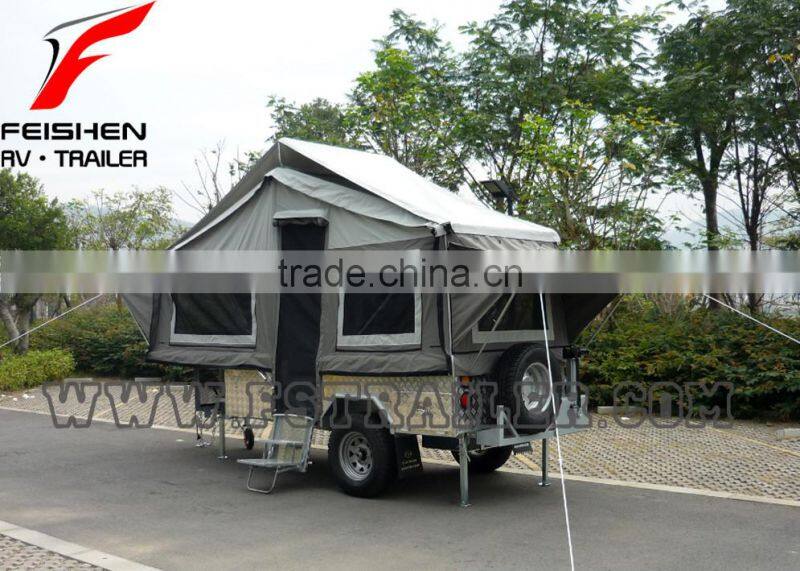 Off Road Front Forward Hard Floor Travel Trailer Caravan 4X4 4WD Camper Trailer C12S