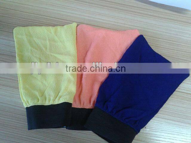 Ready goods stock for tan removal mitt tan exfoliating mitt
