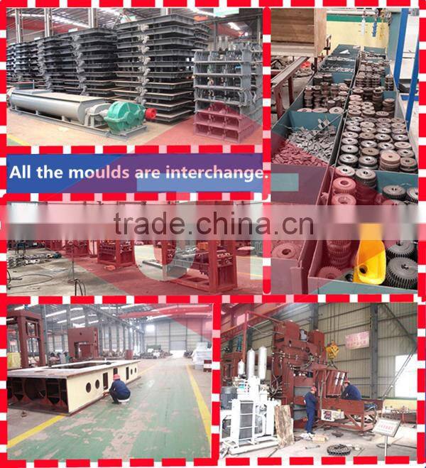 India low price building brick hollow interlocking paver moulds automatic cement block making machine uk