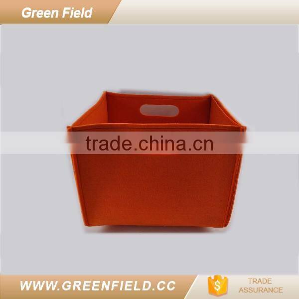 orange felt fabric bag storage sack basket 2017 premium items