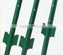 galvanized/pvc coated pipe-post/metal fence post