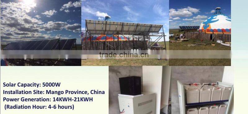 Off grid Solar panel kit 5000 watt 5Kw solar power system