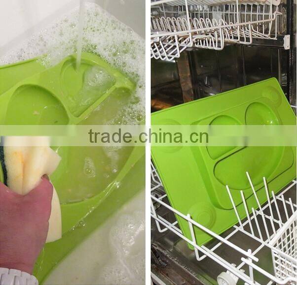 Silicone Divided Suction Kids Platemat