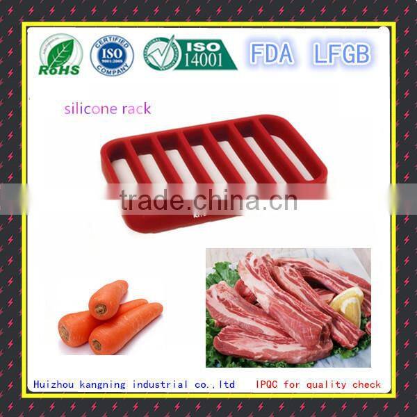 Useful heat resistant silicone roast rack, silicone baking rack