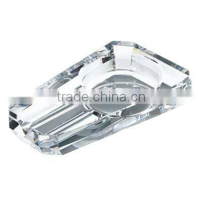 decorative modern cigarette cut crystal ashtray