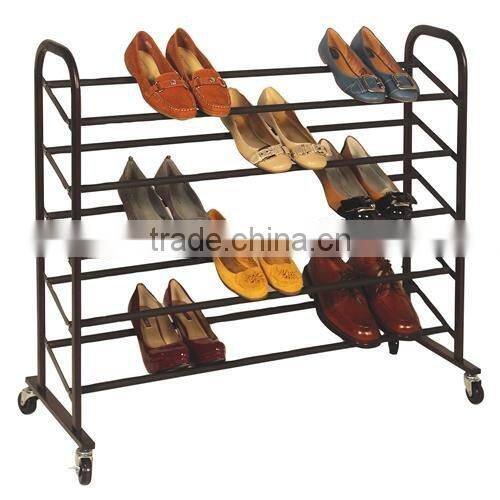 0 Pair Rolling Shoe Rack