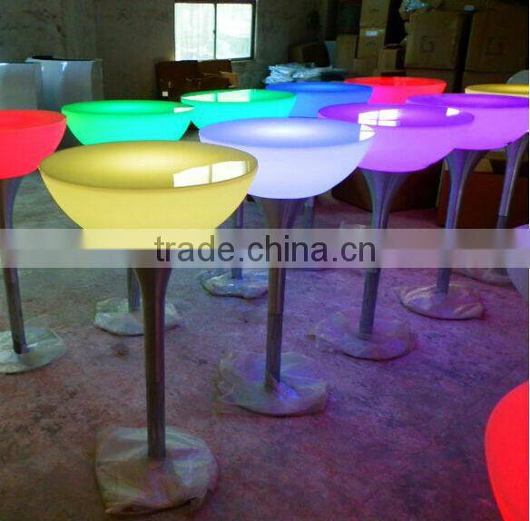 illuminated remote control battery operate led bar stool