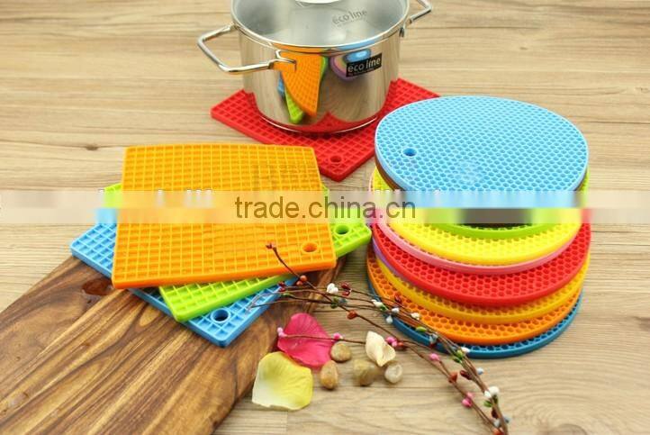 New design FDA grade square silicone trivet