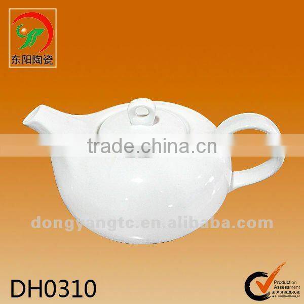 Custom white ceramic personalized tea pots