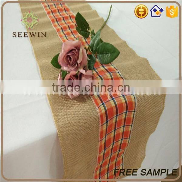 high quality 100% Burlap table runner