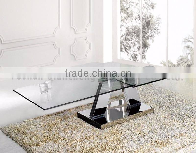 glass coffee table set center table design living room furniture