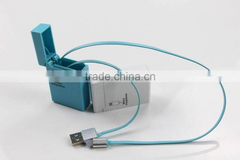 Custom Lighter Retractable USB Charger Cable,Micro USB Data/Sync Cable for Samsung,Huawei,HTC etc