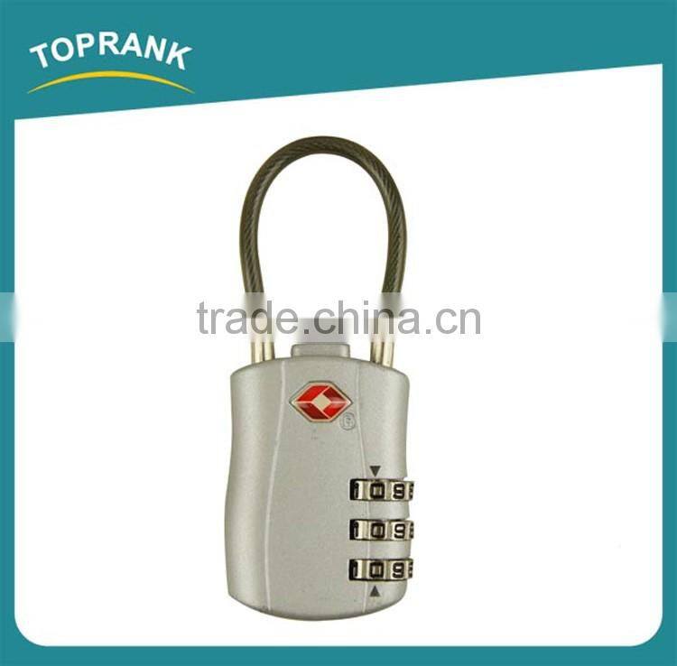 Toprank 3-Digit Reset Luggage Combination Lock Password Lock Padlock TSA Approved Travel Luggage Lock For International Travel