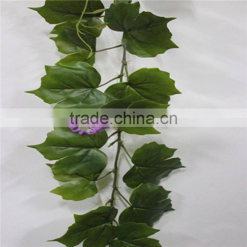 SJZJN 2560 green decorative maple leave artificial decorative vines