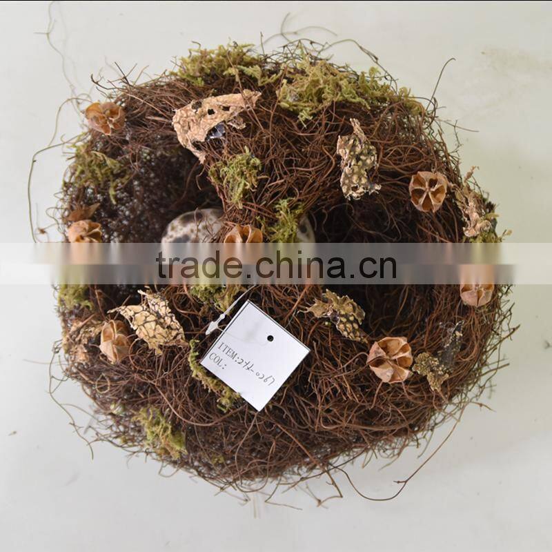 2016 new design christmas flower wreath cheap artificial christmas wreath