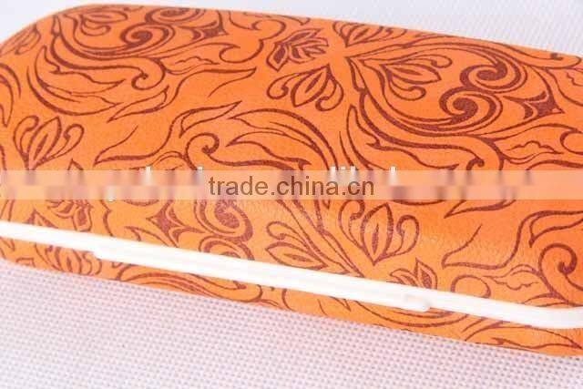 Printed PU glasses box with magnet PU glasses case