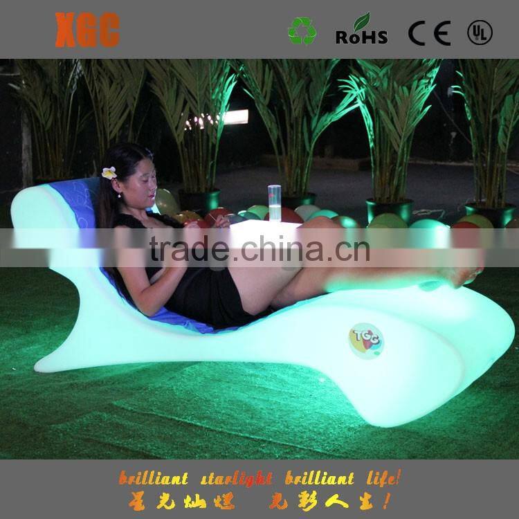 2017 new products nightclub lounge furniture IP65 waterproof pool marine furniture led swimming pool chair for event&party