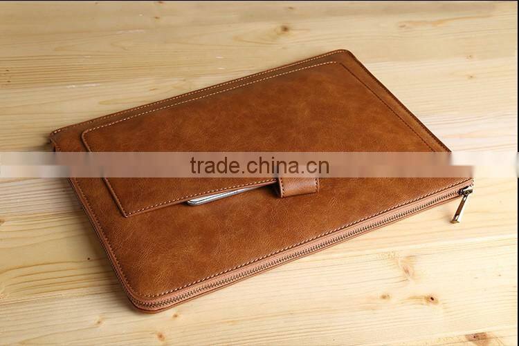 Manufacture leather laptop bag for travel accessories, for multifunction laptop bag