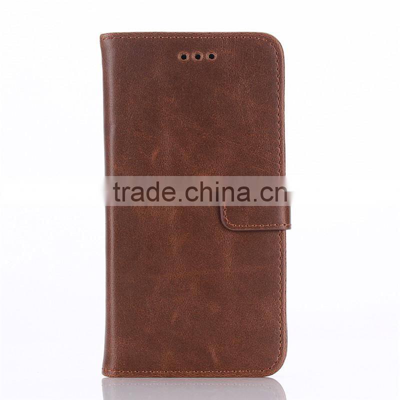 High quality crazy-horse PU card bumper/pocket cell phone case for Motorola