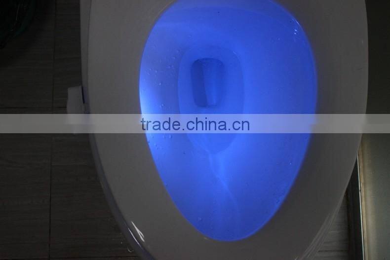 automatic luminous LED light toilet seat sensor / glowing bathroom decorative toilet lightbowl