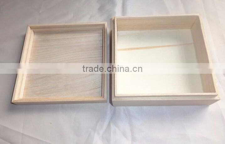 China factory supply cheap paulownia wooden box