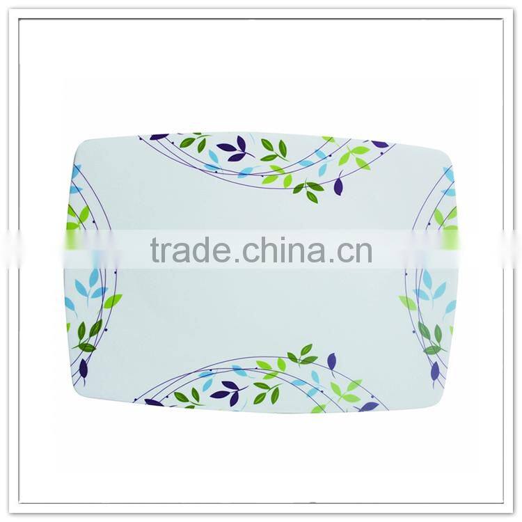 Timbo design 4pcs oval fashionable melamine french tableware