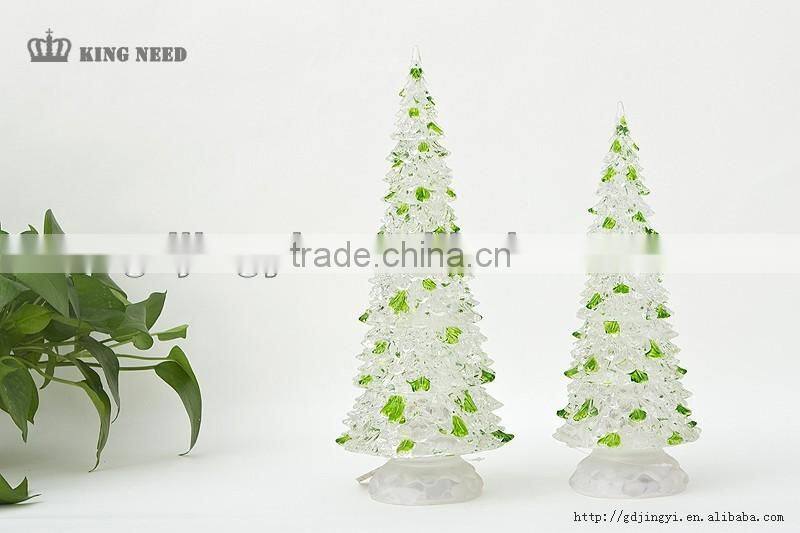 plastic acrylic artificial led christmas tree wholesales