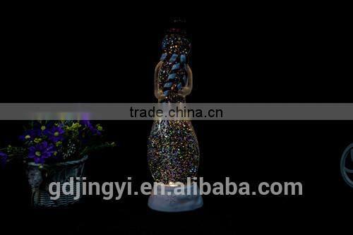 PVC big transparent and black hat of snowman for table decoration