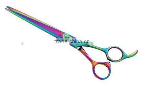 Rainbow pet grooming scissors