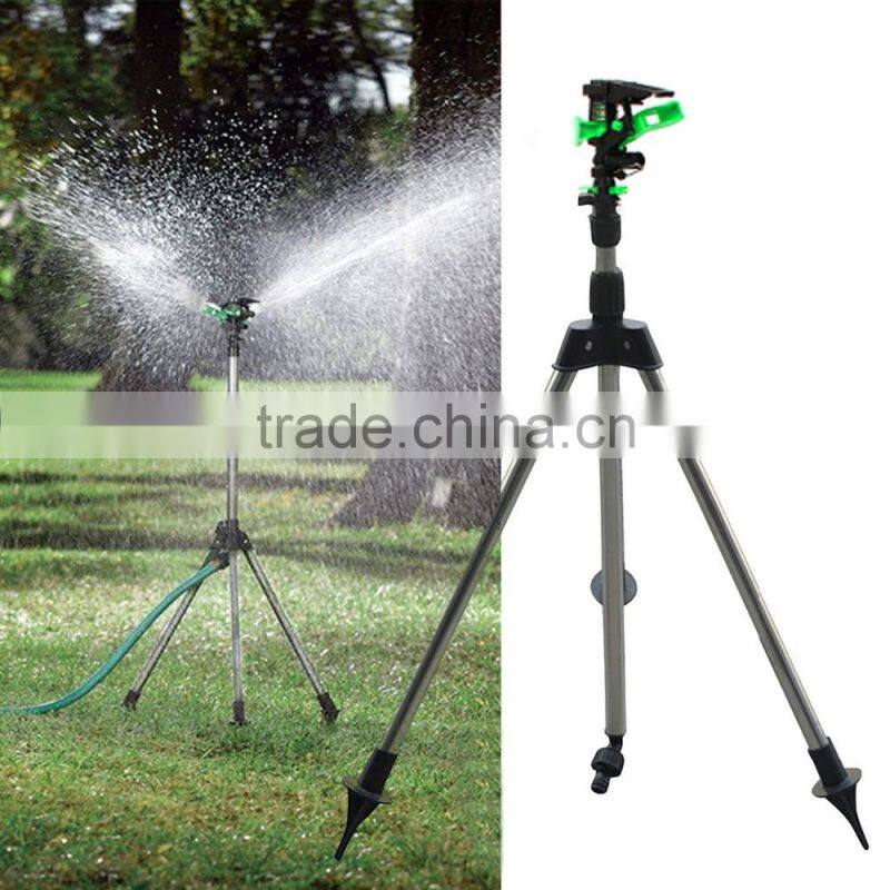 Telescopic Tripod Impulse Sprinkler Base Pulsating Watering Lawn Yard Garden New
