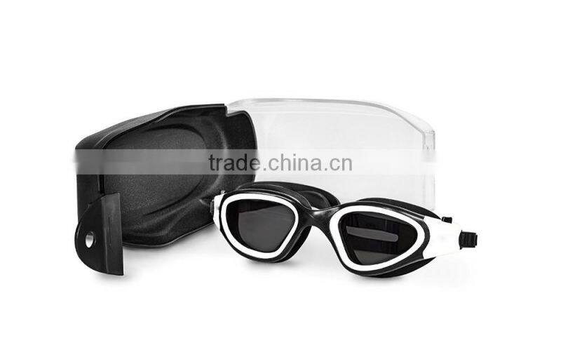 Professional Polarized Blue Silicone Adult Swim Goggles(MM-7202)