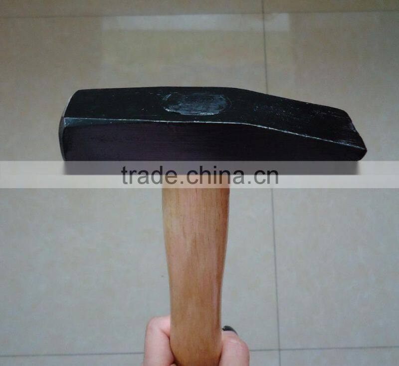 Cast Iron material German Type Machinist Hammer with wooden handle