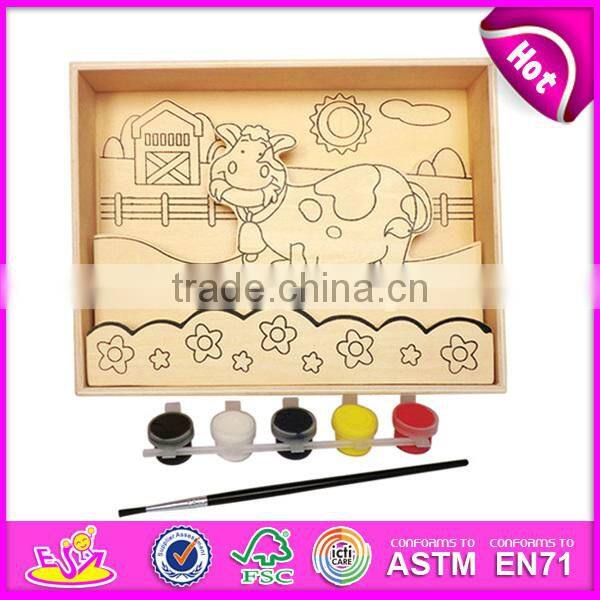 2016 colorful wooden drawing toy ,high quality kids drawing toy,new fashion wooden drawing toy W03A056