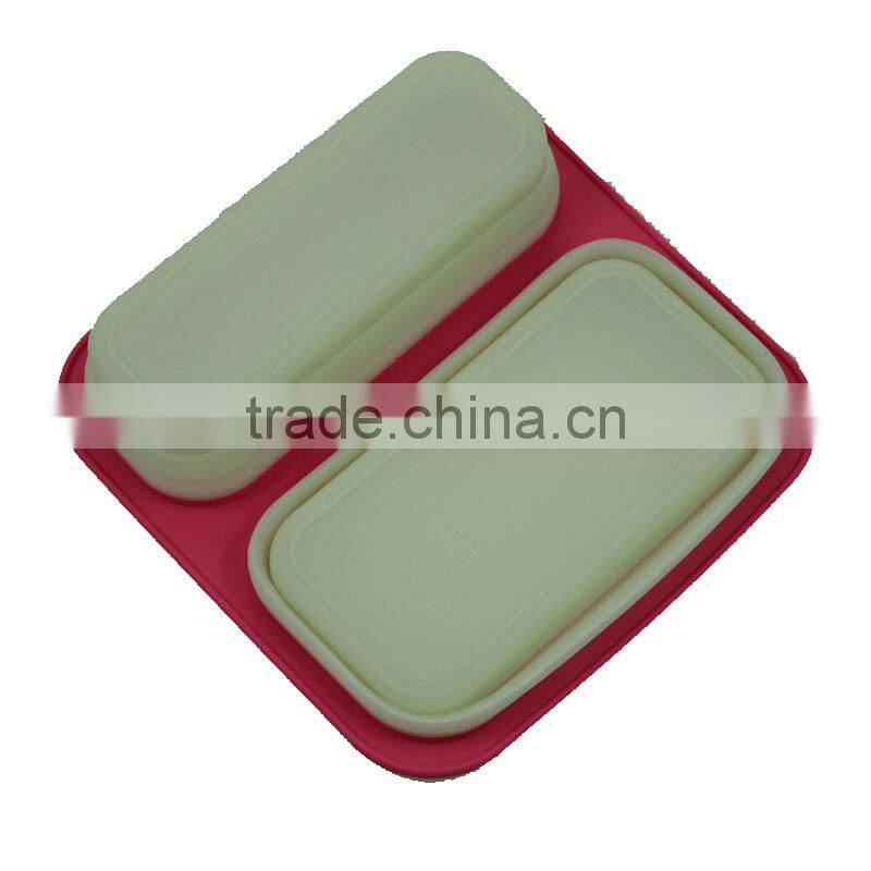 Collapsible silicone food containers dinner bucket lunch box thermal bento box