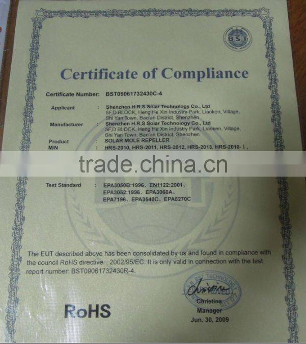 LED Light Solar Mole Repeller