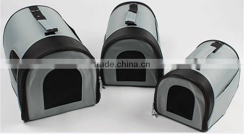 Folding large breathy pet carrier for dog