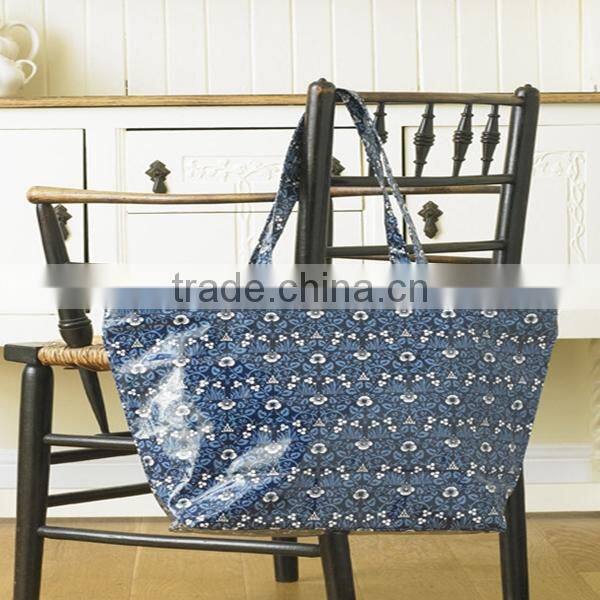 2015 New Design PVC Coated Cotton Shopping Bag