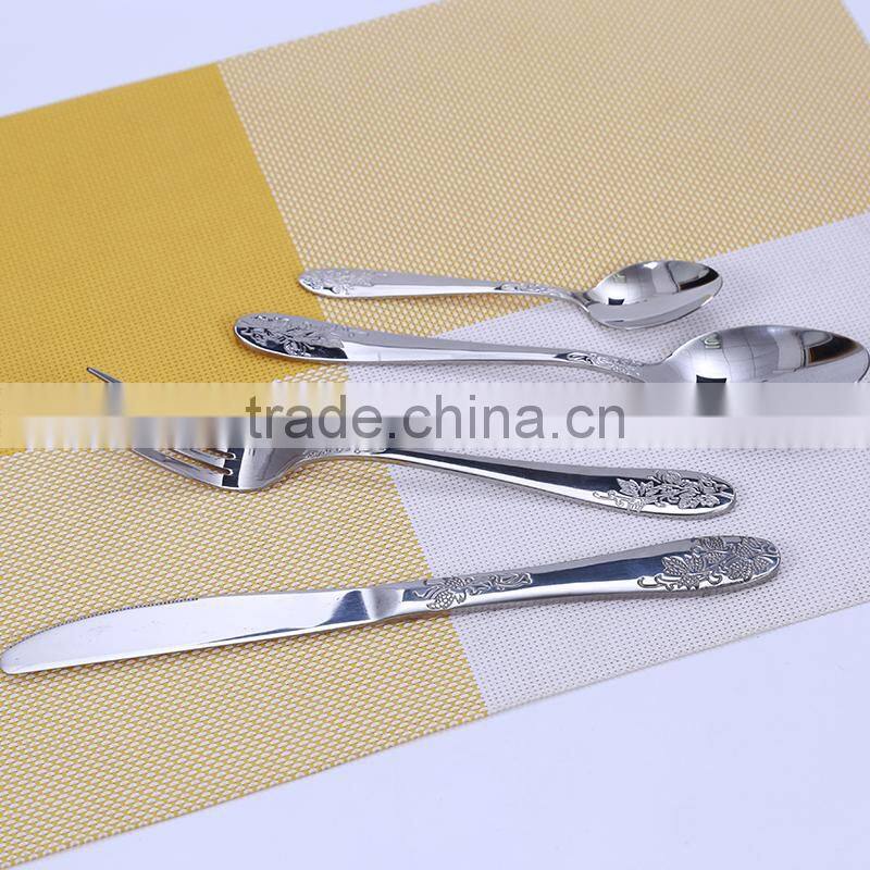 BSM33 Hot sale cheap price 24 pcs stainess steel cutlery set 5 star hotel use