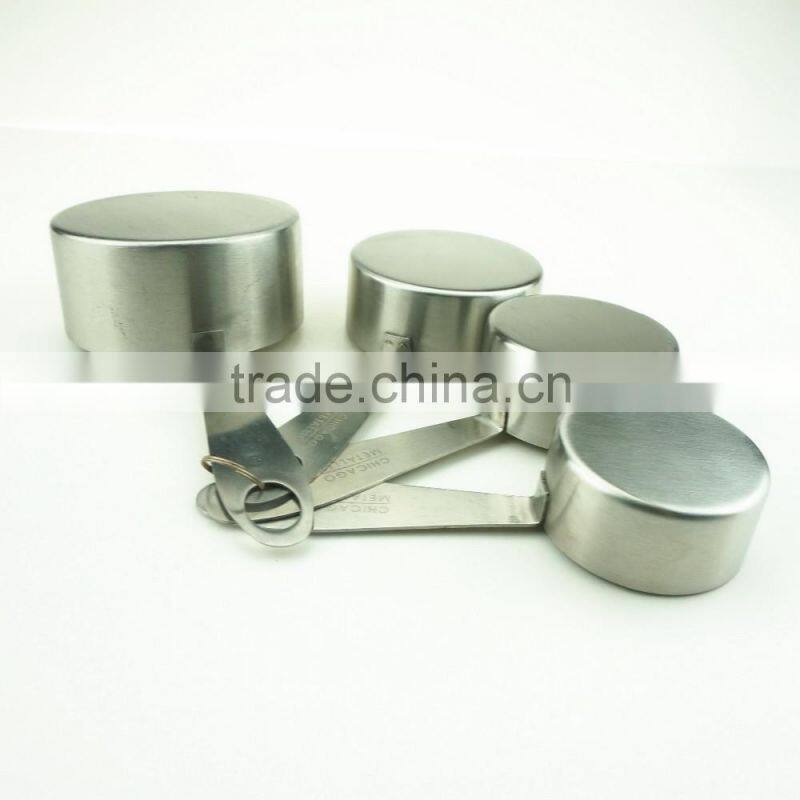 42136 4pcs Stainless Steel Nesting Measuring Cups and Spoons Set