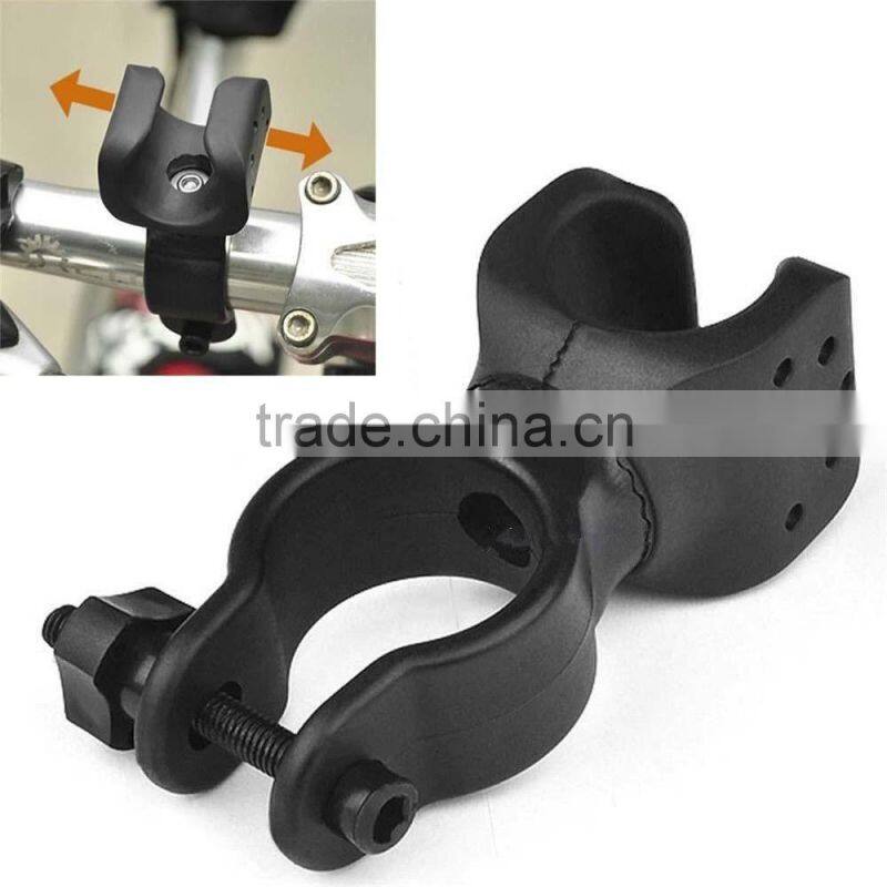 360 Degree Bicycle LED Flashlight Mount Holder For flashlight Torch Clip Clamp