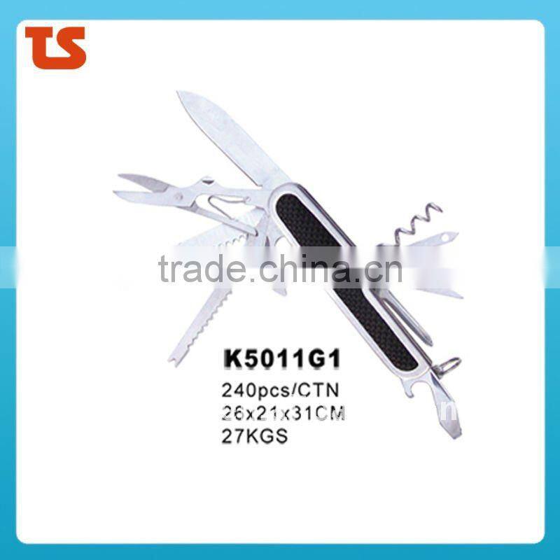 2014 new "STOCK" New design multi knife pocket knife multi function LED knife K5011G2