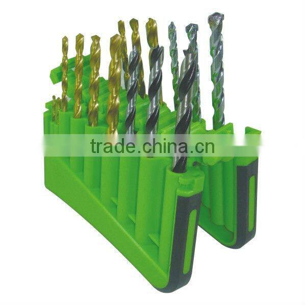 17 piece good quality drill bit set in plastic case
