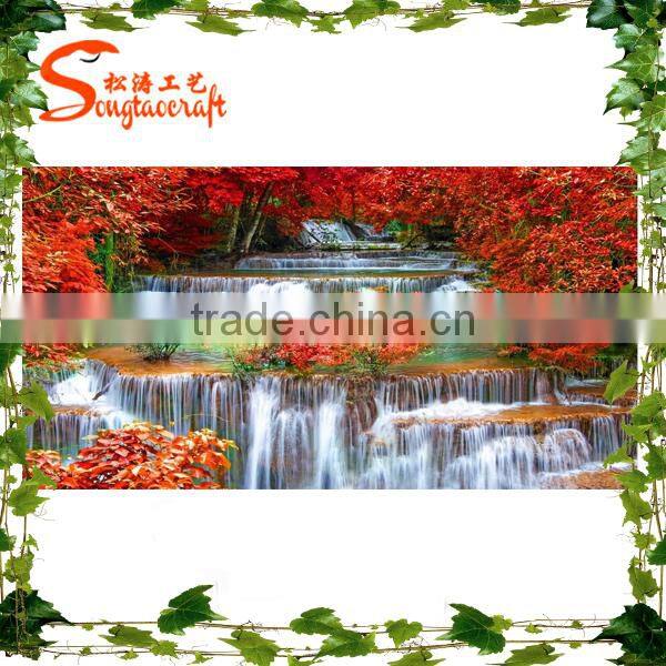 Romantic artistic simulation artificial rockery waterfall Landscape Art decorative artificial rockry waterfall