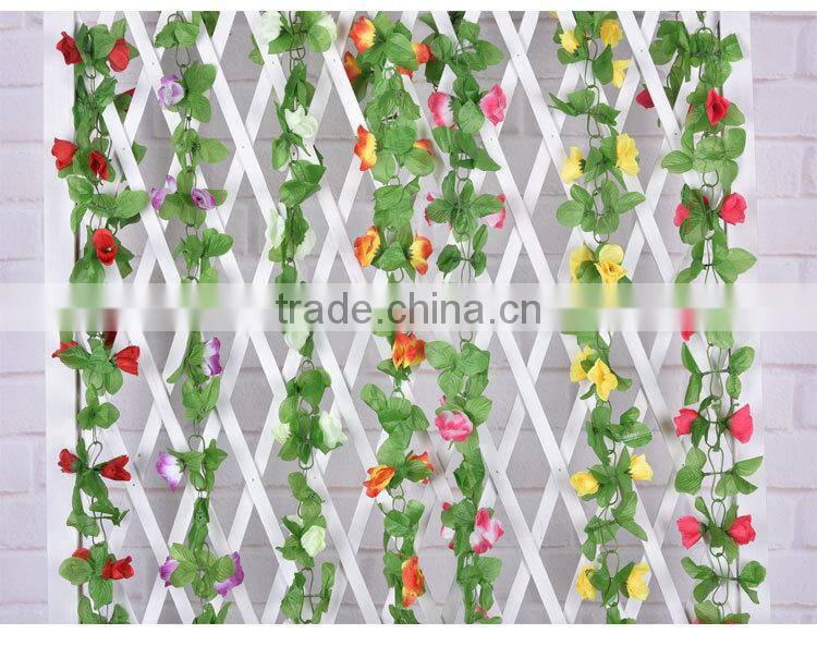 artificial hanging vine plant silk leaf garland